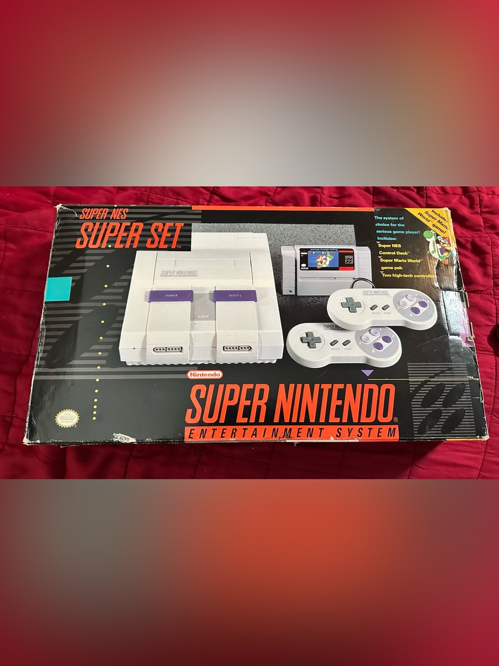 Super Nintendo SNES Super Set
CIB w/ All Inserts & Super Mario World
VGC RARE